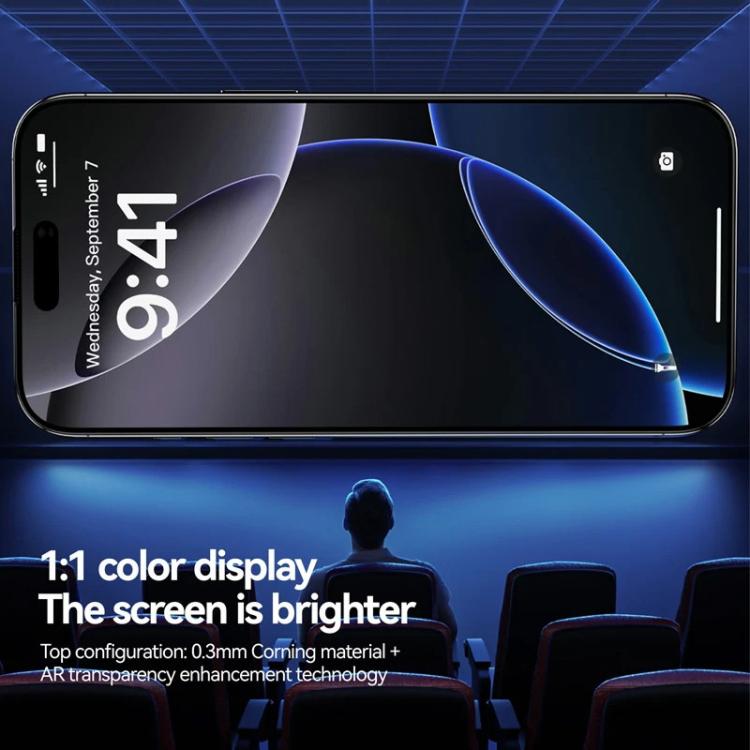 Lot de 3 films en verre trempé anti-poussière, incurvés 3D, de confidentialité, électrolytiques et antidéflagrants, faciles à installer, pour iPhone 17 Pro Max, iPhone 17 Pro, iPhone 17, iPhone Air, iPhone 16 Pro Max, iPhone 16 Pro, iPhone 16
