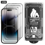 3pcs Film en verre trempé HD électroplaqué anti-explosion avec bord incurvé 3D, installation facile, boîte sans poussière, pour iPhone 17 Pro Max, iPhone 17 Pro, iPhone 17, iPhone Air, iPhone 16 Pro Max, iPhone 16 Pro, iPhone 16, iPhone 15 Pro Max