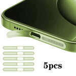Cache anti-poussière intégré métallique haute densité pour haut-parleur, 5 pièces, pour iPhone 17