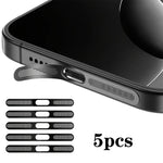 5 pièces coque de protection anti-poussière métallique haute densité pour haut-parleur intégré, pour iPhone Air