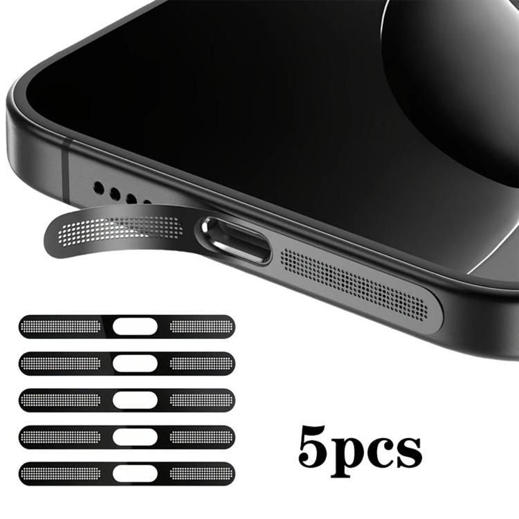 5 pièces coque de protection anti-poussière métallique haute densité pour haut-parleur intégré, pour iPhone Air