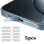 5 pièces coque de protection anti-poussière métallique haute densité pour haut-parleur intégré, pour iPhone Air