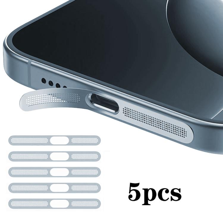 5 pièces coque de protection anti-poussière métallique haute densité pour haut-parleur intégré, pour iPhone Air