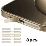 5 pièces coque de protection anti-poussière métallique haute densité pour haut-parleur intégré, pour iPhone Air
