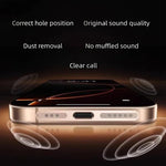 5 pièces coque de protection anti-poussière métallique haute densité pour haut-parleur intégré, pour iPhone Air