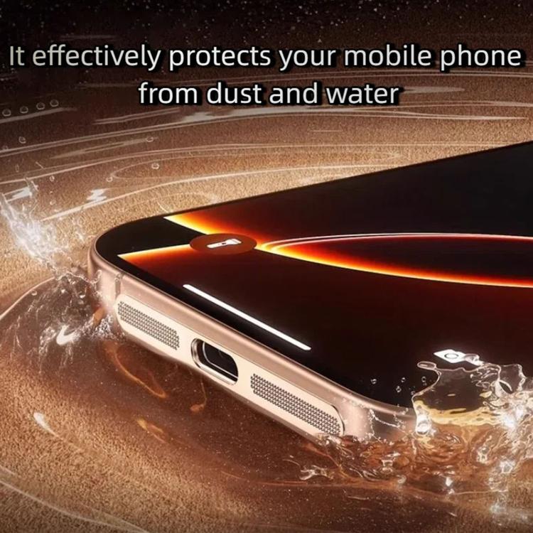 5 pièces coque de protection anti-poussière métallique haute densité pour haut-parleur intégré, pour iPhone Air
