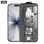 10pcs Film en verre trempé HD électroplaqué anti-explosion résistant aux rayures à grand bord arc 3D, plein écran, pour iPhone 17 Pro Max, pour iPhone 17 Pro, pour iPhone 17, pour iPhone Air, pour iPhone 16 Pro Max, pour iPhone 16 Pro, pour iPhone 16