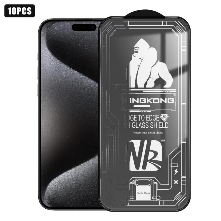10pcs Film en verre trempé HD électroplaqué anti-explosion résistant aux rayures à grand bord arc 3D, plein écran, pour iPhone 17 Pro Max, pour iPhone 17 Pro, pour iPhone 17, pour iPhone Air, pour iPhone 16 Pro Max, pour iPhone 16 Pro, pour iPhone 16