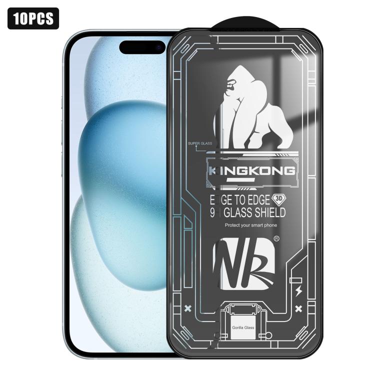 10pcs Film en verre trempé HD électroplaqué anti-explosion résistant aux rayures à grand bord arc 3D, plein écran, pour iPhone 17 Pro Max, pour iPhone 17 Pro, pour iPhone 17, pour iPhone Air, pour iPhone 16 Pro Max, pour iPhone 16 Pro, pour iPhone 16