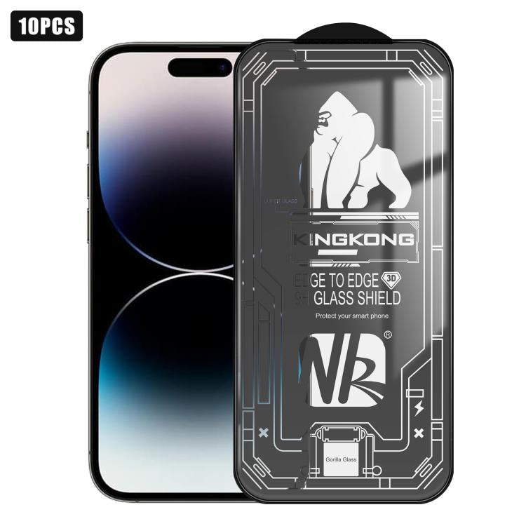 10pcs Film en verre trempé HD électroplaqué anti-explosion résistant aux rayures à grand bord arc 3D, plein écran, pour iPhone 17 Pro Max, pour iPhone 17 Pro, pour iPhone 17, pour iPhone Air, pour iPhone 16 Pro Max, pour iPhone 16 Pro, pour iPhone 16