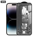 10pcs Film en verre trempé HD électroplaqué anti-explosion résistant aux rayures à grand bord arc 3D, plein écran, pour iPhone 17 Pro Max, pour iPhone 17 Pro, pour iPhone 17, pour iPhone Air, pour iPhone 16 Pro Max, pour iPhone 16 Pro, pour iPhone 16