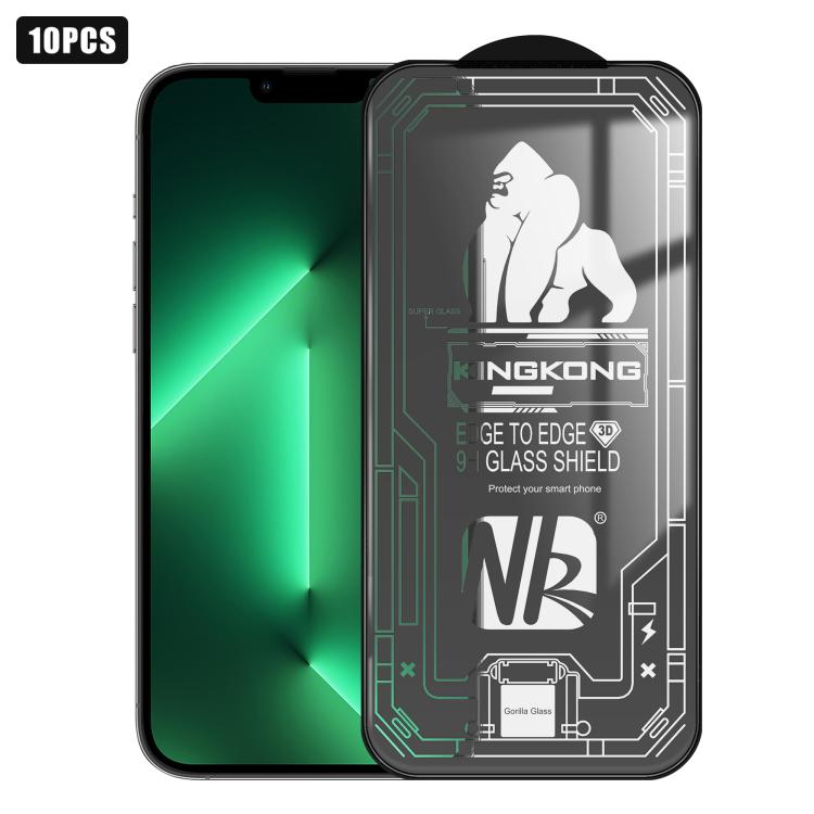 10pcs Film en verre trempé HD électroplaqué anti-explosion résistant aux rayures à grand bord arc 3D, plein écran, pour iPhone 17 Pro Max, pour iPhone 17 Pro, pour iPhone 17, pour iPhone Air, pour iPhone 16 Pro Max, pour iPhone 16 Pro, pour iPhone 16
