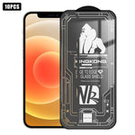 10pcs Film en verre trempé HD électroplaqué anti-explosion résistant aux rayures à grand bord arc 3D, plein écran, pour iPhone 17 Pro Max, pour iPhone 17 Pro, pour iPhone 17, pour iPhone Air, pour iPhone 16 Pro Max, pour iPhone 16 Pro, pour iPhone 16