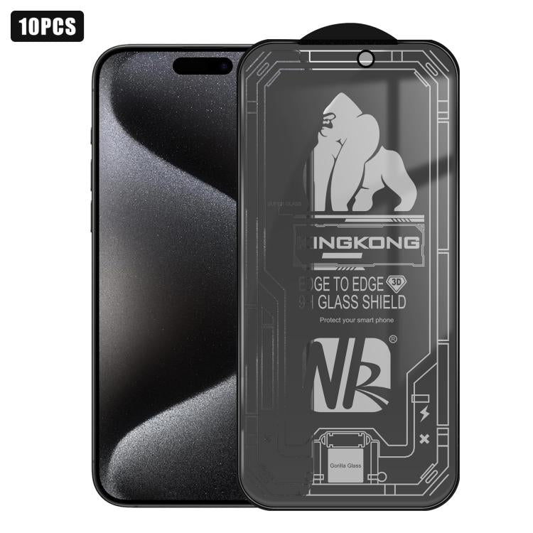 10 protections d'écran en verre trempé 3D grand arc galvanisé anti-explosion anti-rayures plein écran 28 degrés, Pour iPhone 17 Pro Max, Pour iPhone 17 Pro, Pour iPhone 17, Pour iPhone Air, Pour iPhone 16 Pro Max, Pour iPhone 16 Pro, Pour iPhone 16 ...