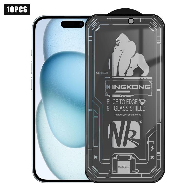 10 protections d'écran en verre trempé 3D grand arc galvanisé anti-explosion anti-rayures plein écran 28 degrés, Pour iPhone 17 Pro Max, Pour iPhone 17 Pro, Pour iPhone 17, Pour iPhone Air, Pour iPhone 16 Pro Max, Pour iPhone 16 Pro, Pour iPhone 16 ...