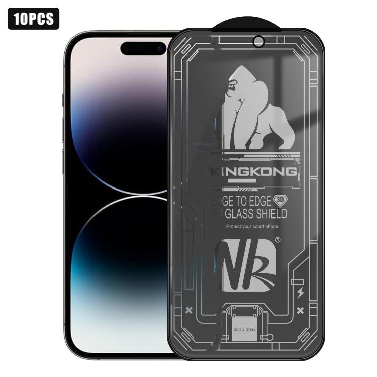 10 protections d'écran en verre trempé 3D grand arc galvanisé anti-explosion anti-rayures plein écran 28 degrés, Pour iPhone 17 Pro Max, Pour iPhone 17 Pro, Pour iPhone 17, Pour iPhone Air, Pour iPhone 16 Pro Max, Pour iPhone 16 Pro, Pour iPhone 16 ...