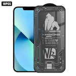 10 protections d'écran en verre trempé 3D grand arc galvanisé anti-explosion anti-rayures plein écran 28 degrés, Pour iPhone 17 Pro Max, Pour iPhone 17 Pro, Pour iPhone 17, Pour iPhone Air, Pour iPhone 16 Pro Max, Pour iPhone 16 Pro, Pour iPhone 16 ...