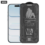 10 films en verre trempé 3D grand arc plaqué, anti-explosion, anti-rayures, plein écran, protection 360 pour iPhone 17 Pro Max, pour iPhone 17 Pro, pour iPhone 17, pour iPhone Air, pour iPhone 16 Pro Max, pour iPhone 16 Pro, pour iPhone 16       ...