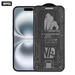 10 films en verre trempé 3D grand arc plaqué, anti-explosion, anti-rayures, plein écran, protection 360 pour iPhone 17 Pro Max, pour iPhone 17 Pro, pour iPhone 17, pour iPhone Air, pour iPhone 16 Pro Max, pour iPhone 16 Pro, pour iPhone 16       ...