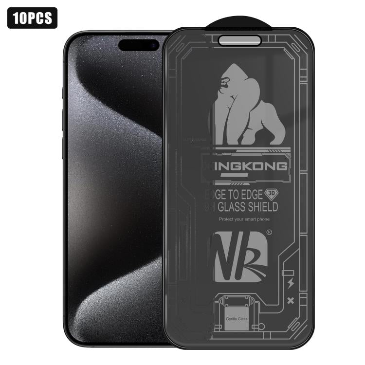 10 films en verre trempé 3D grand arc plaqué, anti-explosion, anti-rayures, plein écran, protection 360 pour iPhone 17 Pro Max, pour iPhone 17 Pro, pour iPhone 17, pour iPhone Air, pour iPhone 16 Pro Max, pour iPhone 16 Pro, pour iPhone 16       ...