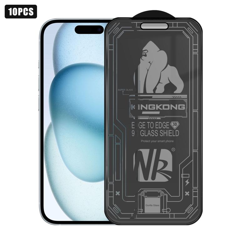 10 films en verre trempé 3D grand arc plaqué, anti-explosion, anti-rayures, plein écran, protection 360 pour iPhone 17 Pro Max, pour iPhone 17 Pro, pour iPhone 17, pour iPhone Air, pour iPhone 16 Pro Max, pour iPhone 16 Pro, pour iPhone 16       ...