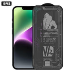 10 films en verre trempé 3D grand arc plaqué, anti-explosion, anti-rayures, plein écran, protection 360 pour iPhone 17 Pro Max, pour iPhone 17 Pro, pour iPhone 17, pour iPhone Air, pour iPhone 16 Pro Max, pour iPhone 16 Pro, pour iPhone 16       ...