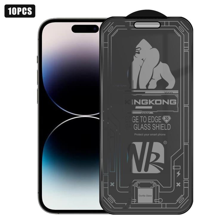 10 films en verre trempé 3D grand arc plaqué, anti-explosion, anti-rayures, plein écran, protection 360 pour iPhone 17 Pro Max, pour iPhone 17 Pro, pour iPhone 17, pour iPhone Air, pour iPhone 16 Pro Max, pour iPhone 16 Pro, pour iPhone 16       ...