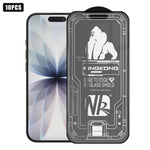 Lot de 10 films en verre trempé HD dépoli plein écran, 3D Grand Arc Bord Galvanisé Anti-Explosion Anti-Rayures, Pour iPhone 17 Pro Max, Pour iPhone 17 Pro, Pour iPhone 17, Pour iPhone Air, Pour iPhone 16 Pro Max, Pour iPhone 16 Pro, Pour iPhone 16