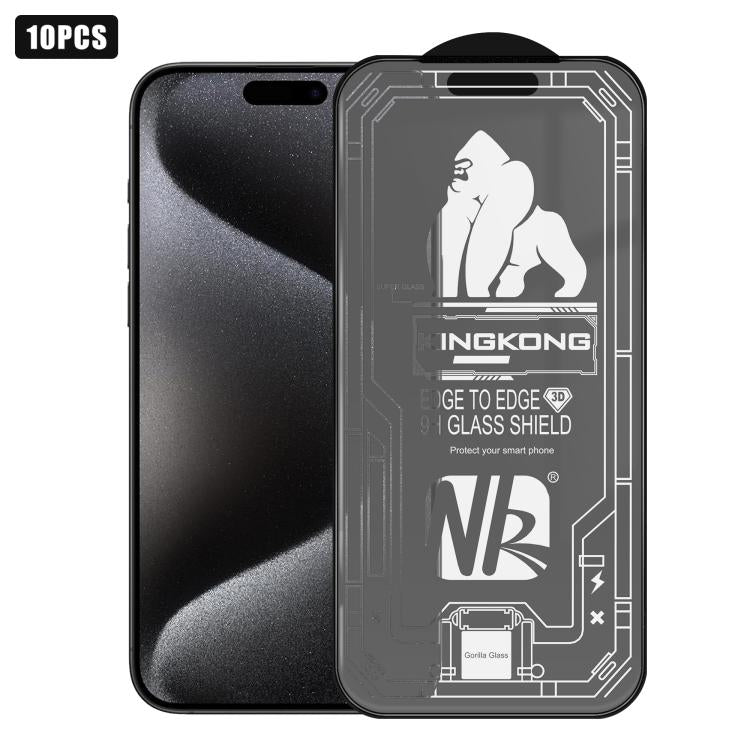 Lot de 10 films en verre trempé HD dépoli plein écran, 3D Grand Arc Bord Galvanisé Anti-Explosion Anti-Rayures, Pour iPhone 17 Pro Max, Pour iPhone 17 Pro, Pour iPhone 17, Pour iPhone Air, Pour iPhone 16 Pro Max, Pour iPhone 16 Pro, Pour iPhone 16