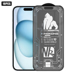 Lot de 10 films en verre trempé HD dépoli plein écran, 3D Grand Arc Bord Galvanisé Anti-Explosion Anti-Rayures, Pour iPhone 17 Pro Max, Pour iPhone 17 Pro, Pour iPhone 17, Pour iPhone Air, Pour iPhone 16 Pro Max, Pour iPhone 16 Pro, Pour iPhone 16