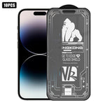 Lot de 10 films en verre trempé HD dépoli plein écran, 3D Grand Arc Bord Galvanisé Anti-Explosion Anti-Rayures, Pour iPhone 17 Pro Max, Pour iPhone 17 Pro, Pour iPhone 17, Pour iPhone Air, Pour iPhone 16 Pro Max, Pour iPhone 16 Pro, Pour iPhone 16