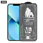 Lot de 10 films en verre trempé HD dépoli plein écran, 3D Grand Arc Bord Galvanisé Anti-Explosion Anti-Rayures, Pour iPhone 17 Pro Max, Pour iPhone 17 Pro, Pour iPhone 17, Pour iPhone Air, Pour iPhone 16 Pro Max, Pour iPhone 16 Pro, Pour iPhone 16