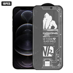 Lot de 10 films en verre trempé HD dépoli plein écran, 3D Grand Arc Bord Galvanisé Anti-Explosion Anti-Rayures, Pour iPhone 17 Pro Max, Pour iPhone 17 Pro, Pour iPhone 17, Pour iPhone Air, Pour iPhone 16 Pro Max, Pour iPhone 16 Pro, Pour iPhone 16