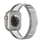 Bracelet de montre en acier inoxydable bicolore à dégagement rapide incurvé, pour Apple Watch 49 mm / 46 mm / 45 mm / 44 mm, pour Apple Watch 42 mm / 41 mm / 40 mm / 38 mm