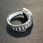 Bracelet de montre en acier inoxydable bicolore à dégagement rapide incurvé, pour Apple Watch 49 mm / 46 mm / 45 mm / 44 mm, pour Apple Watch 42 mm / 41 mm / 40 mm / 38 mm