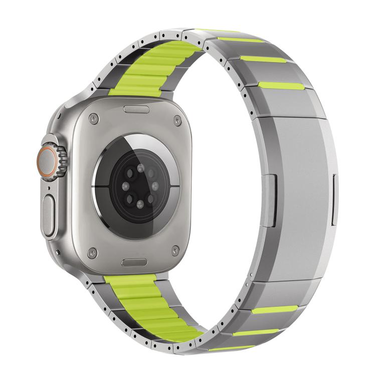 Bracelet de montre en acier inoxydable bicolore à dégagement rapide incurvé, pour Apple Watch 49 mm / 46 mm / 45 mm / 44 mm, pour Apple Watch 42 mm / 41 mm / 40 mm / 38 mm