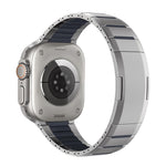 Bracelet de montre en acier inoxydable bicolore à dégagement rapide incurvé, pour Apple Watch 49 mm / 46 mm / 45 mm / 44 mm, pour Apple Watch 42 mm / 41 mm / 40 mm / 38 mm