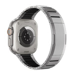 Bracelet de montre en acier inoxydable bicolore à dégagement rapide incurvé, pour Apple Watch 49 mm / 46 mm / 45 mm / 44 mm, pour Apple Watch 42 mm / 41 mm / 40 mm / 38 mm