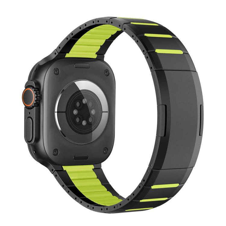 Bracelet de montre en acier inoxydable bicolore à dégagement rapide incurvé, pour Apple Watch 49 mm / 46 mm / 45 mm / 44 mm, pour Apple Watch 42 mm / 41 mm / 40 mm / 38 mm