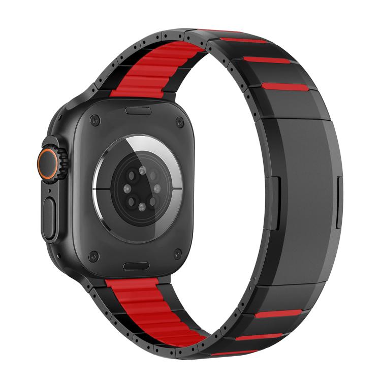 Bracelet de montre en acier inoxydable bicolore à dégagement rapide incurvé, pour Apple Watch 49 mm / 46 mm / 45 mm / 44 mm, pour Apple Watch 42 mm / 41 mm / 40 mm / 38 mm