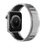 Bracelet de montre en acier inoxydable bicolore à dégagement rapide incurvé, pour Apple Watch 49 mm / 46 mm / 45 mm / 44 mm, pour Apple Watch 42 mm / 41 mm / 40 mm / 38 mm