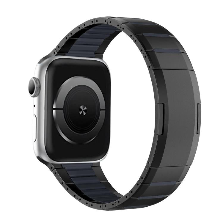 Bracelet de montre en acier inoxydable bicolore à dégagement rapide incurvé, pour Apple Watch 49 mm / 46 mm / 45 mm / 44 mm, pour Apple Watch 42 mm / 41 mm / 40 mm / 38 mm
