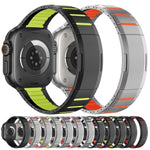 Bracelet de montre en acier inoxydable bicolore à dégagement rapide incurvé, pour Apple Watch 49 mm / 46 mm / 45 mm / 44 mm, pour Apple Watch 42 mm / 41 mm / 40 mm / 38 mm