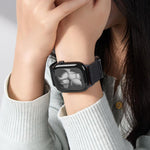 Bracelet de montre en nylon élastique à double boucle magnétique, pour Apple Watch 49mm / 46mm / 45mm / 44mm, pour Apple Watch 42mm / 41mm / 40mm / 38mm