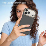 Mocome Coque de téléphone antichoc magnétique texturée en fibre de carbone Kevlar, Pour iPhone 17 Pro Max