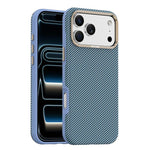 Mocome Coque de téléphone antichoc magnétique texturée en fibre de carbone Kevlar, Pour iPhone 17 Pro Max