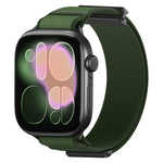 Bracelet de montre en nylon avec embout métallique magnétique à double articulation, pour Apple Watch 49mm / 46mm / 45mm / 44mm, pour Apple Watch 42mm / 41mm / 40mm / 38mm