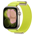 Bracelet de montre en nylon avec embout métallique magnétique à double articulation, pour Apple Watch 49mm / 46mm / 45mm / 44mm, pour Apple Watch 42mm / 41mm / 40mm / 38mm