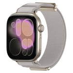 Bracelet de montre en nylon avec embout métallique magnétique à double articulation, pour Apple Watch 49mm / 46mm / 45mm / 44mm, pour Apple Watch 42mm / 41mm / 40mm / 38mm