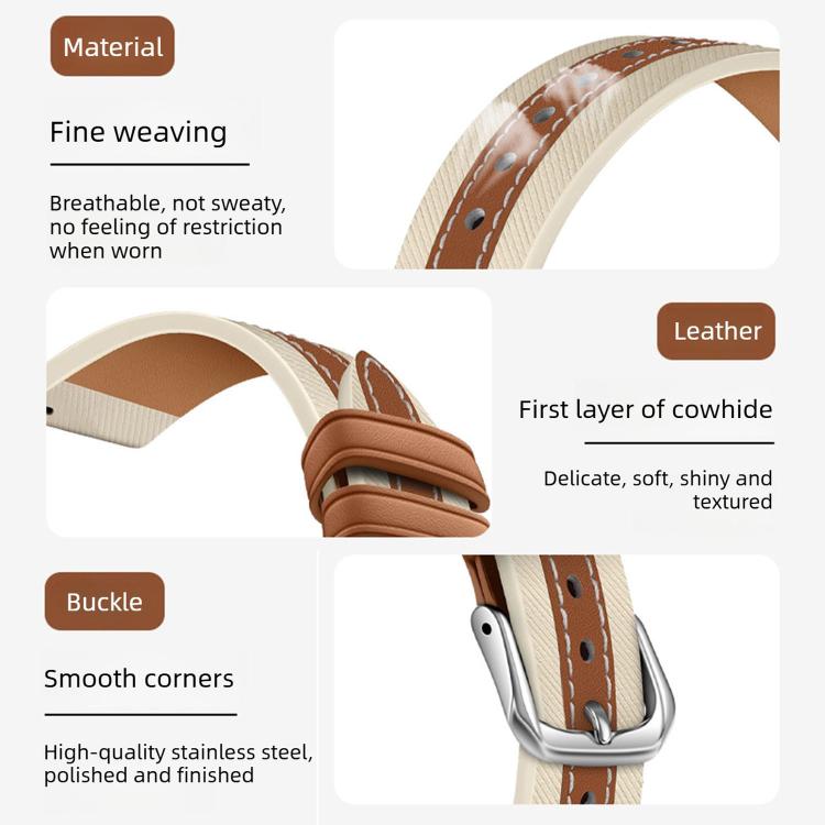Bracelet de Montre en Cuir Véritable avec Surpiqûres Composites, Pour Apple Watch 46mm / 49mm / 45mm / 44mm, Pour Apple Watch 42mm / 41mm / 40mm / 38mm